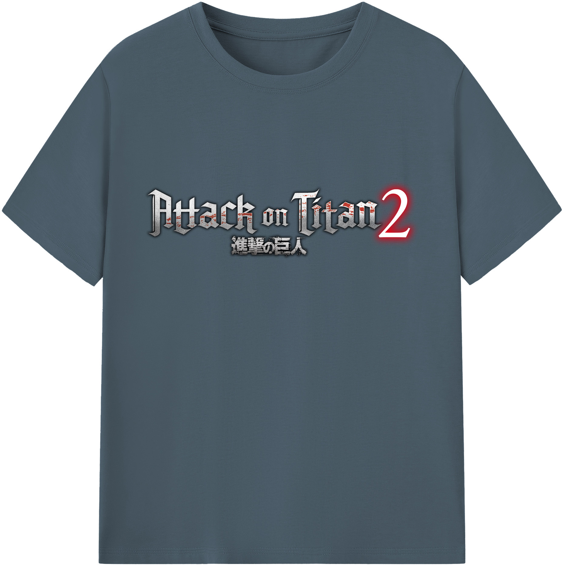 （画像用） 進撃の巨人 Attack on Titan 綿100％半袖Tシャツ（フロントプリント）